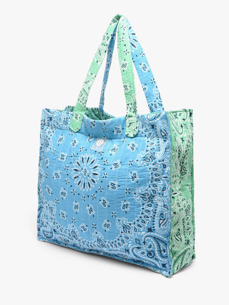 Sac Porté épaule Bandana Coton Le voyage en panier Bleu bandana PM965 vue secondaire 1