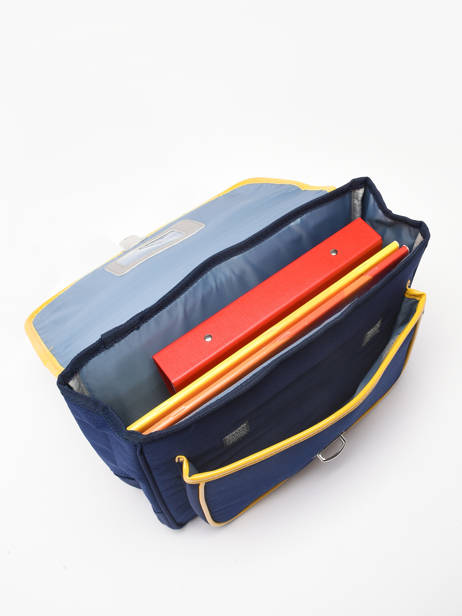 Cartable 1 Compartiment Caramel et cie Bleu fier GA vue secondaire 3