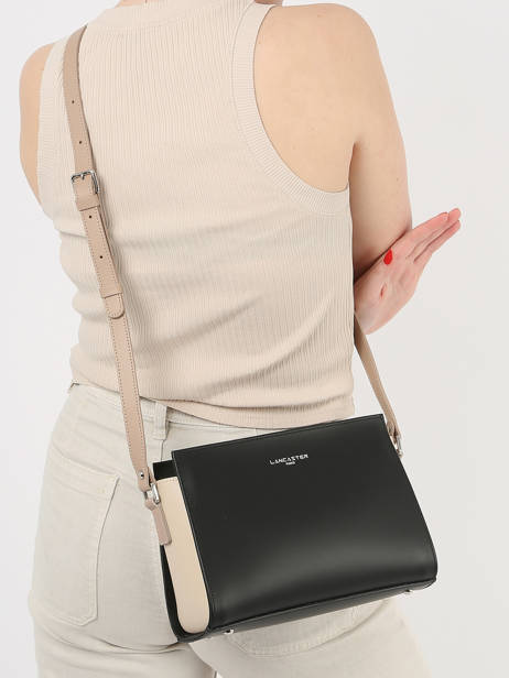 Shoulder Bag Smooth Leather Lancaster Black smooth 437-02 other view 1