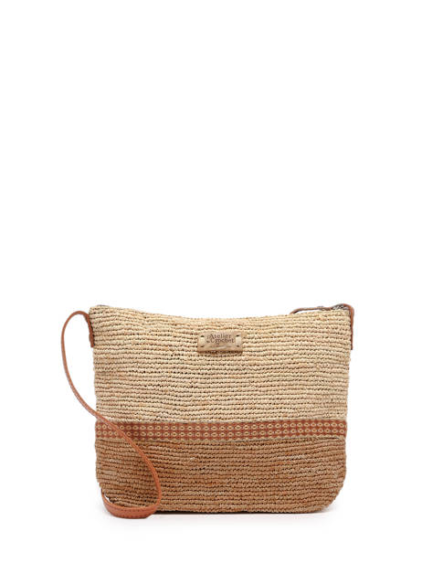 Crossbody Bag L'atelier Du Crochet Le voyage en panier Beige l'atelier du crochet AM730