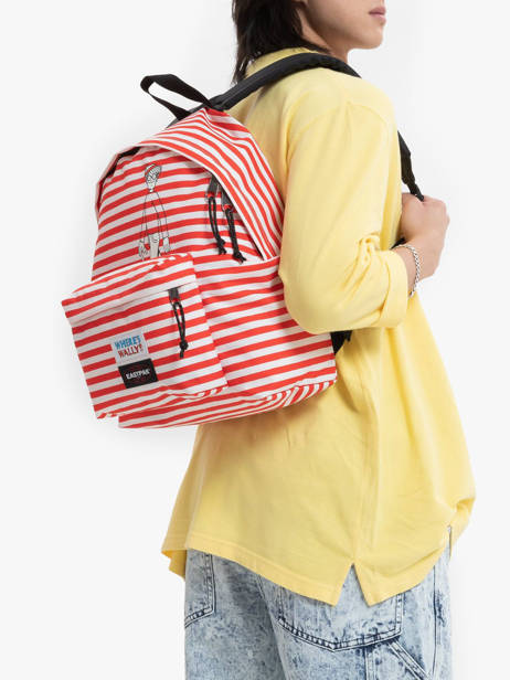1 Compartment  Backpack Eastpak Red where is wally K620WAL other view 1